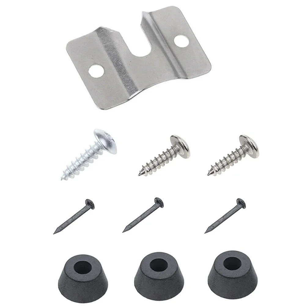 1 Set Wall Bracket with Pads and Screws Dart Board Hanger Bracket Dart Board Mounting Hardware for Mounting Dartboard
