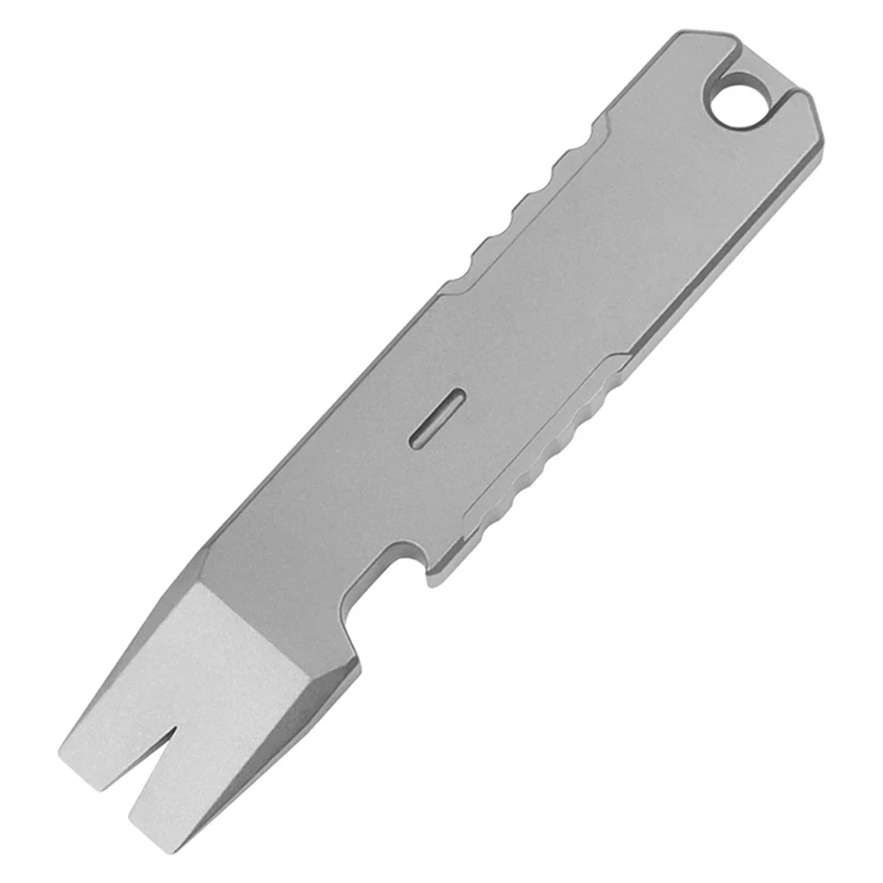 

Titanium Alloy EDC Pry Bar Multi Tool Mini Crowbar Multifunctional Portable EDC Tool, Bottle Opener, Outdoor Tool