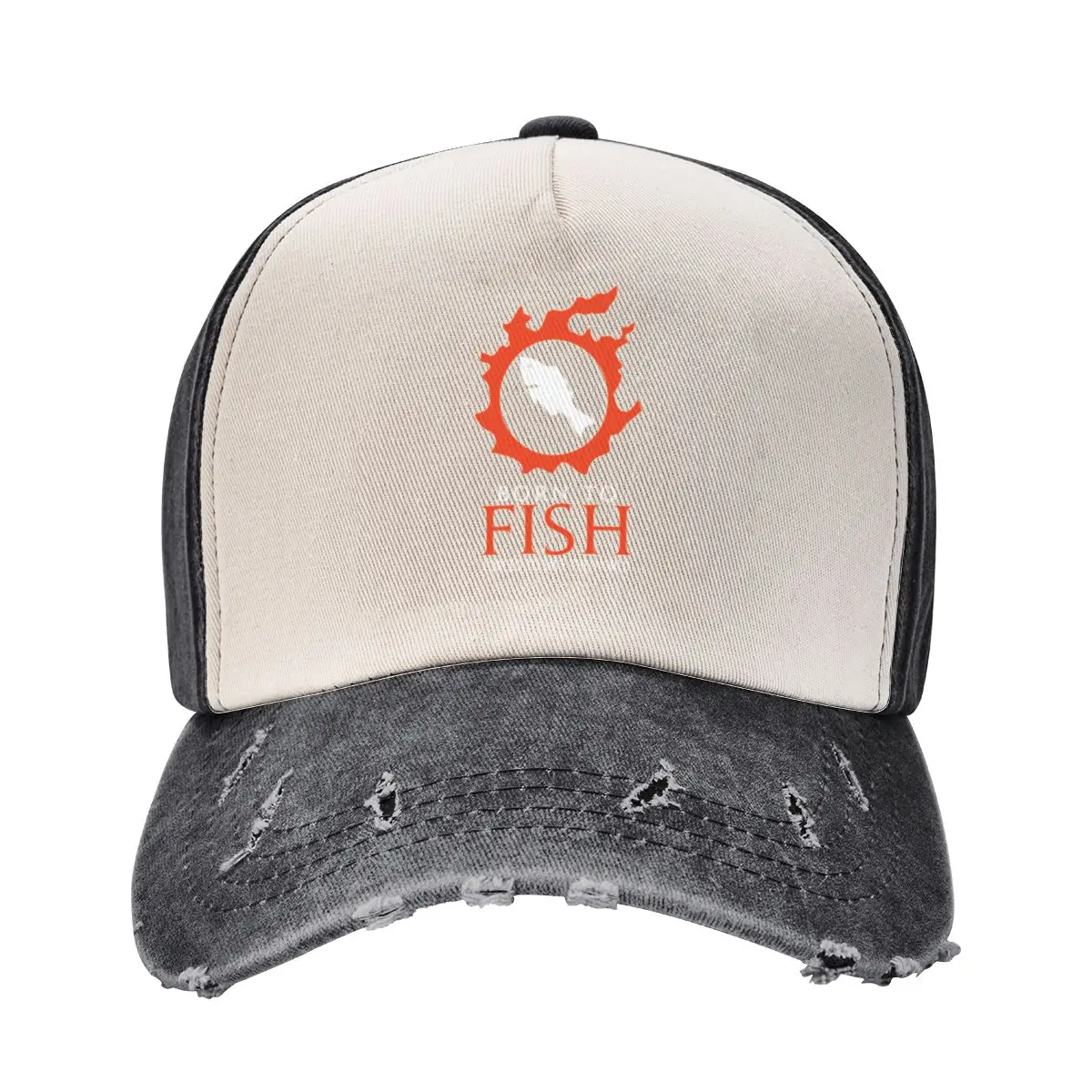 Born to Fish Forced to save the World - Funny FF14 MMORPG meme Baseball Cap Mountaineering Sunhat Golf Men Women's