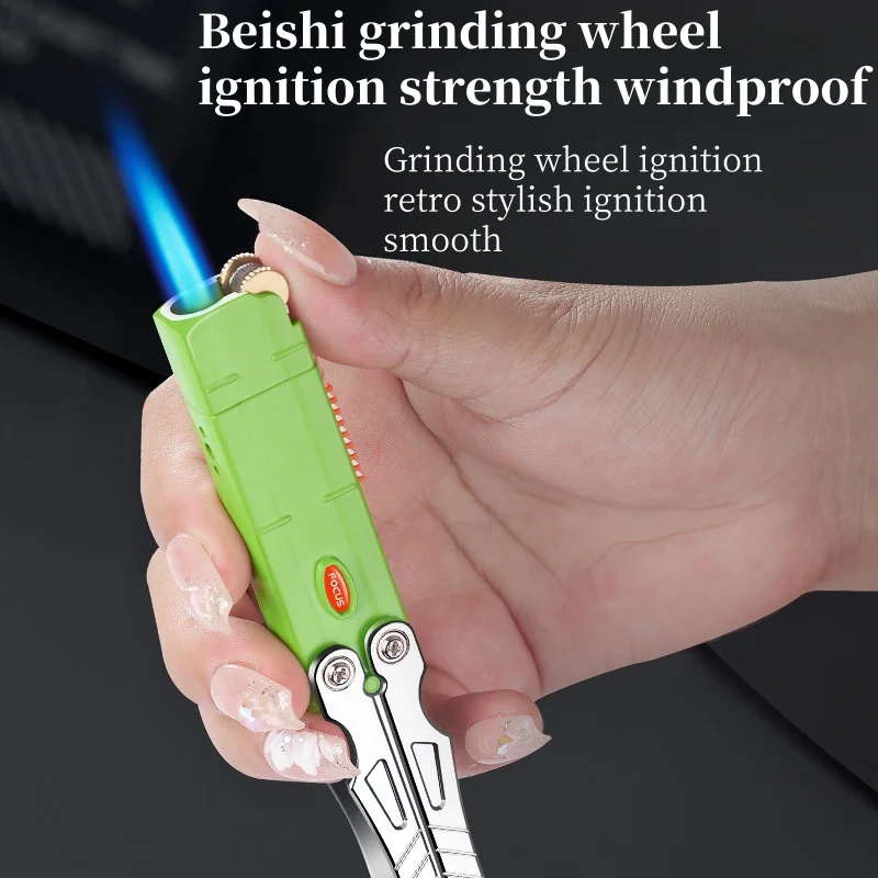 

Internet Celebrity Fun Windproof Inflatable Lighter For Men High Grade Direct Jet Creative And Interesting Cigarette Lighter