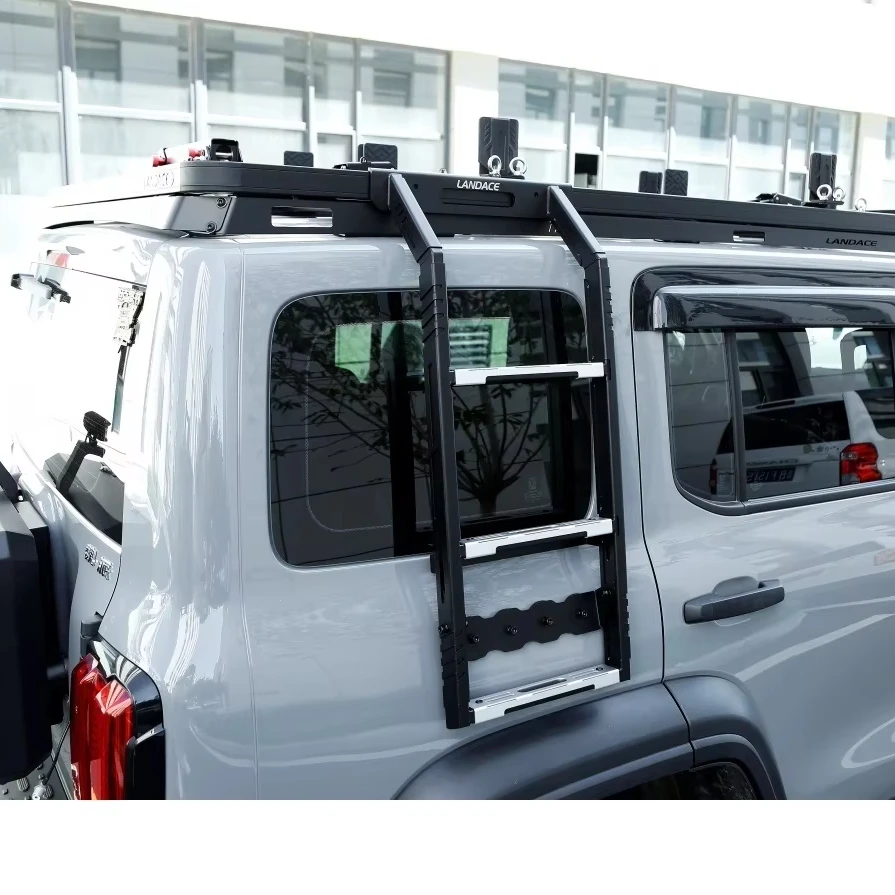 

Factory Sale Car Side Ladder for Stainless Steel or Aluminum OEM ODM Roof Rack Ladders