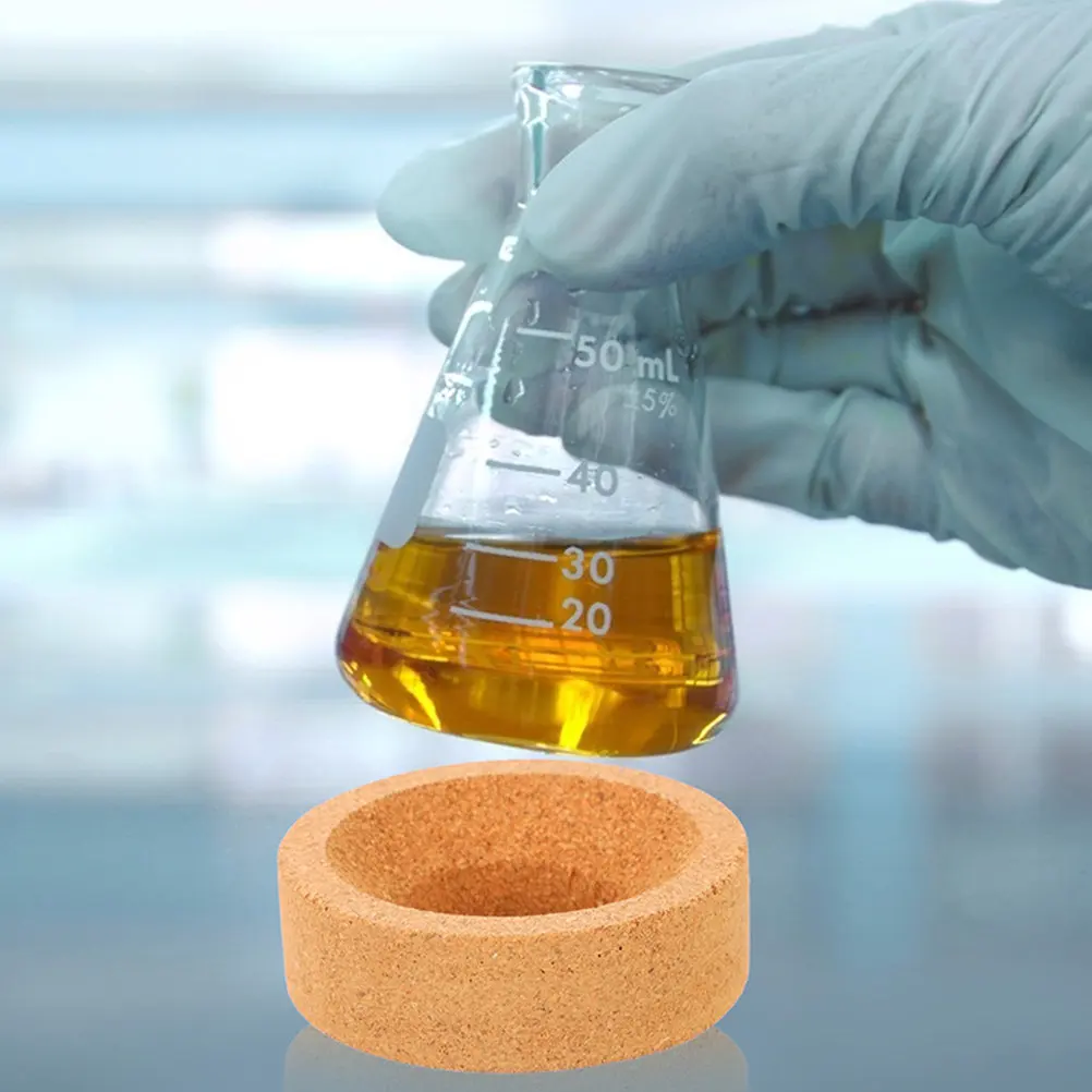 Cork Flask Stand Round Bottom Flask Holder Laboratory Mat Strong Tough Acid Alkali Resistant Durable Support Holder view 3