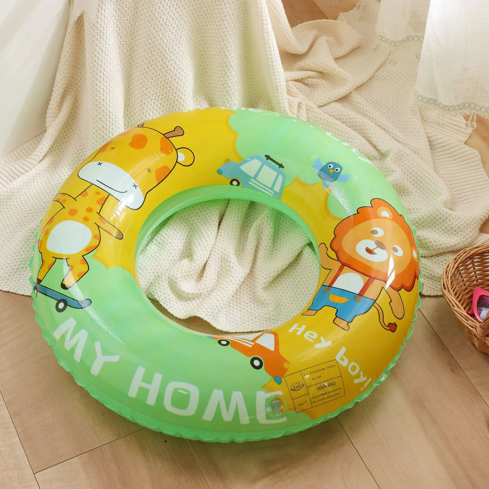 Thicken Cartoon Animals Baby Pool Float Swimming Ring Inflatable Floating for Kids Summer Beach Party Pool Toys Swim Circle