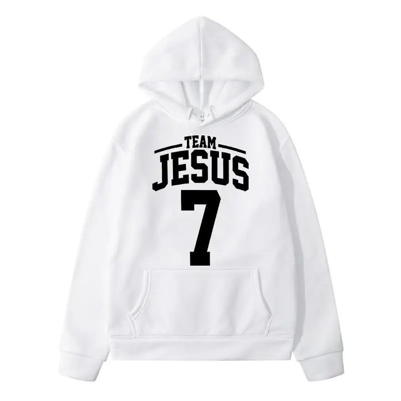 Team Jesus 7 Sweatshirts for Men Sweatshirt Men's Winter Sweater Women's Sweat-shirt Y2k New in Hoodies & Hoodie