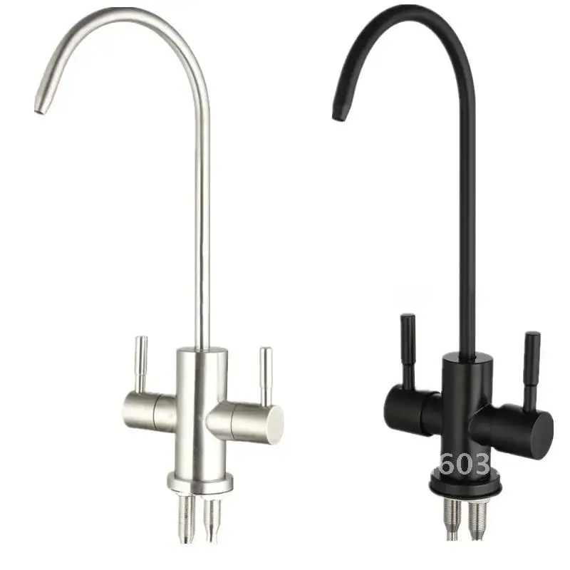 Kitchen Water Filter Faucet Dual Switch Bar Connect Hose Parts 1/4Inch Drinking Direct Osmosis Filters Purifier Tap Sink Reverse