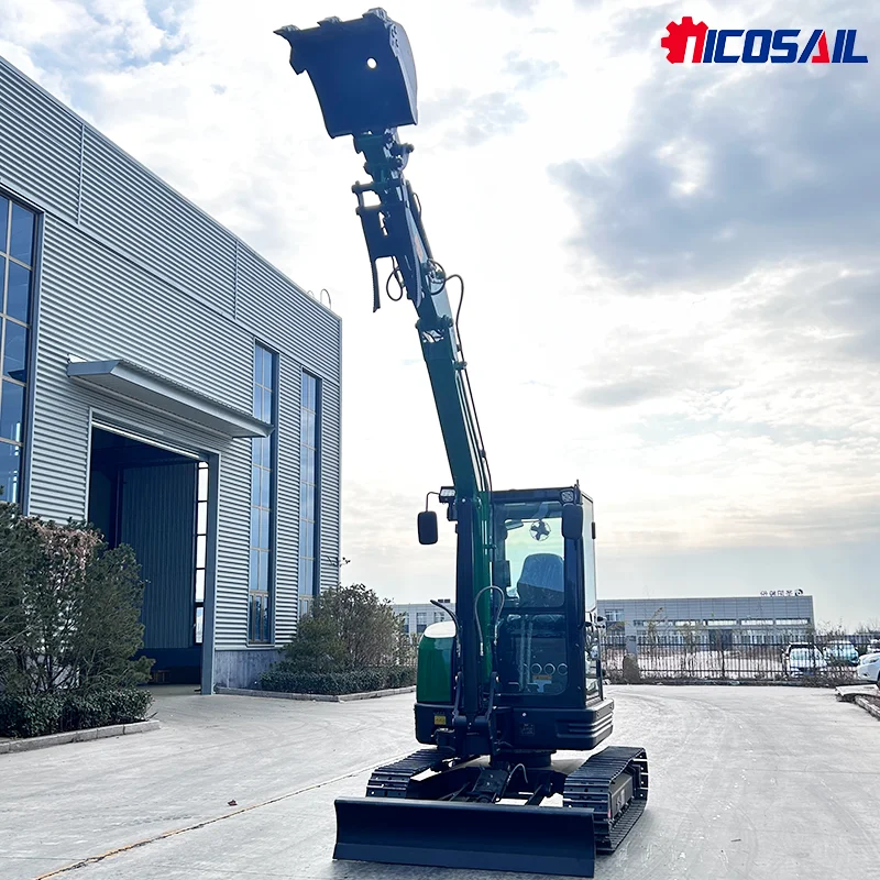 Escavadeira agrícola de 3,5 ton mini escavadeira de esteira mini escavadeira durável construção e paisagismo escavadeira hidráulica