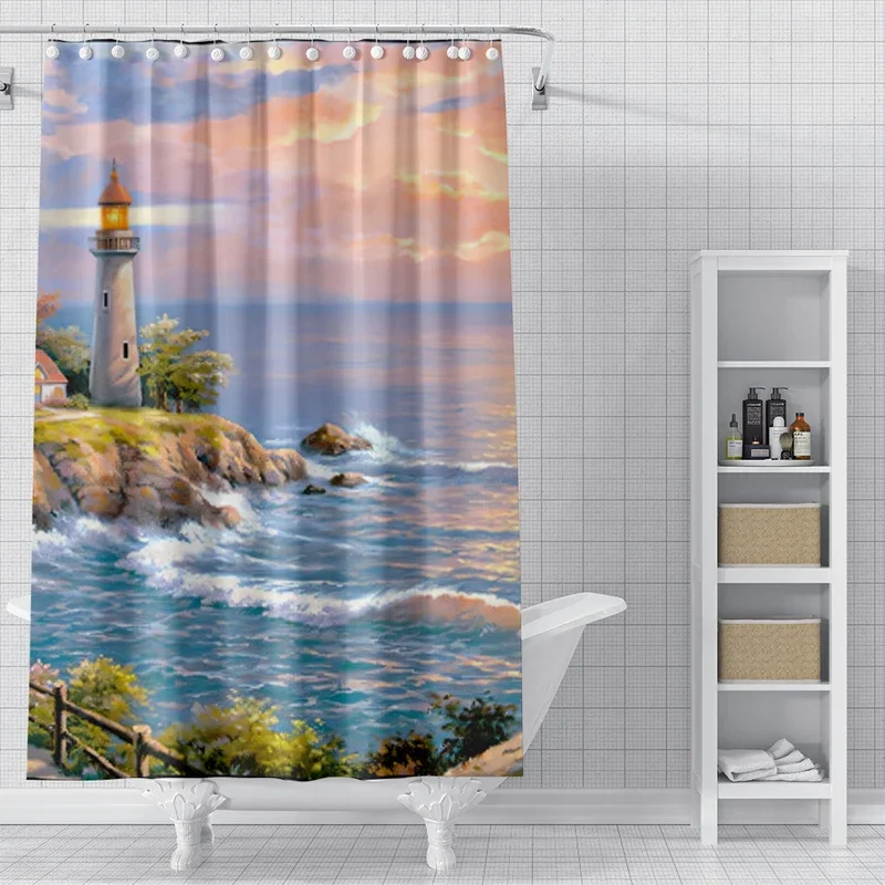 home shower curtains for bathroom Landscape animals waterproof fabric bathroom Curtains modern shower curtain 180x200 240x200