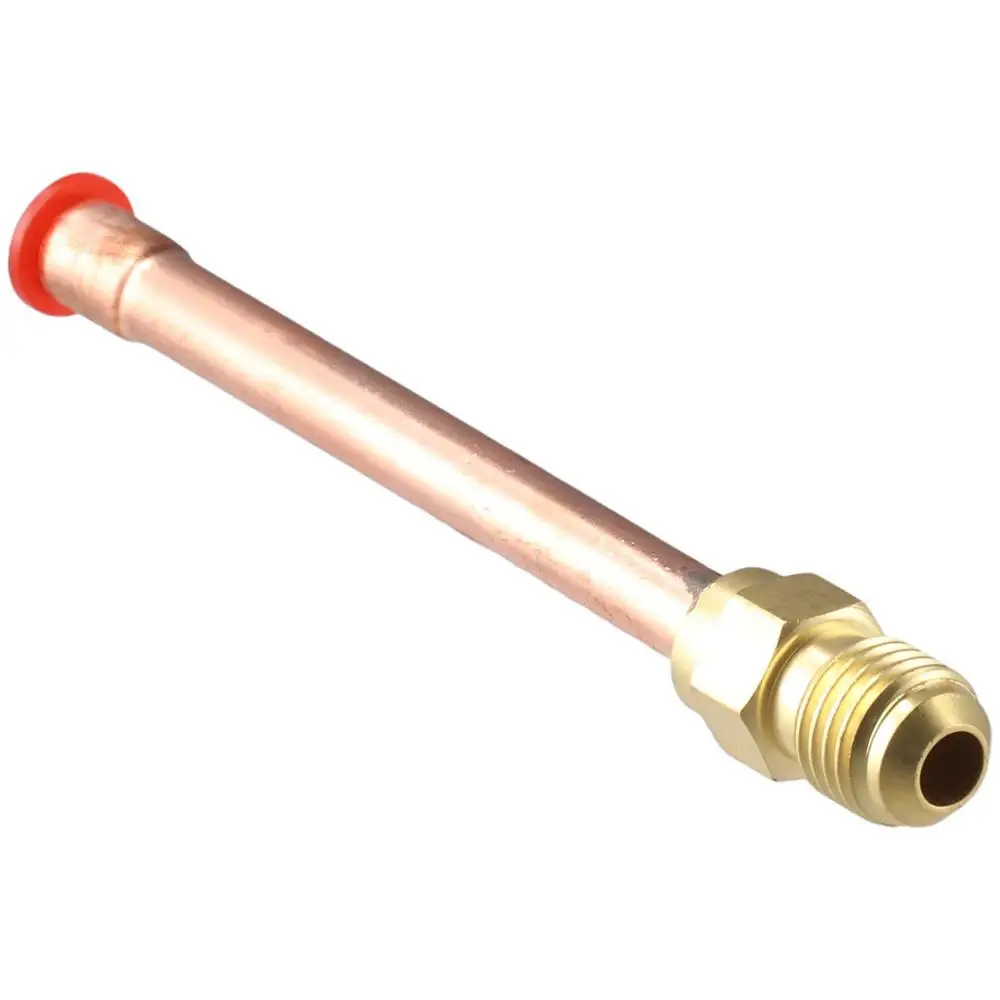 Forged Brass Air Conditioning Copper Pipe Threaded Connector SAE 1/4 3/8 5/8 1/2 3/4 Threaded Connector Fitting Flare Pipe