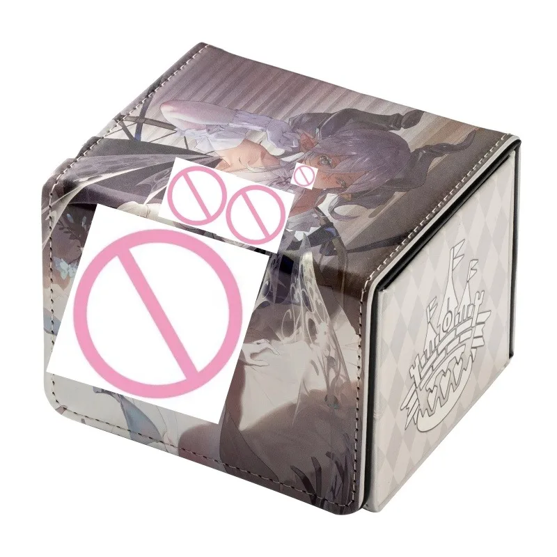 Suitable for Yu-Gi-Oh! Lovely Labrynth of The Silver Castle Leather Card Box Magnetic Game Collection Card Storage Box Toy Gift