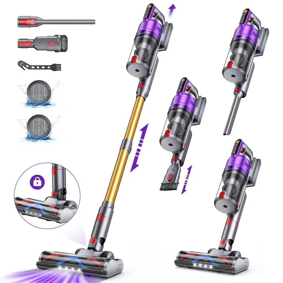 Tdyon Nova 680W 70000PA Kabelloser Staubsauger 75 Minuten Lange Laufzeit Abnehmbarer Akku Selbststehend Wandladefähiger Staubsauger