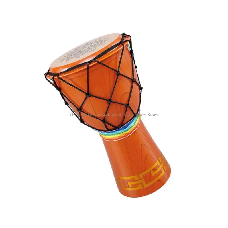 لعبة أداة الموسيقى ذات الطبلة اليدوية الملونة للأطفال الصغار مع نمط نابض بالحياة للتدريب على إيقاع الطفولة المبكرة لعبة تعليمية