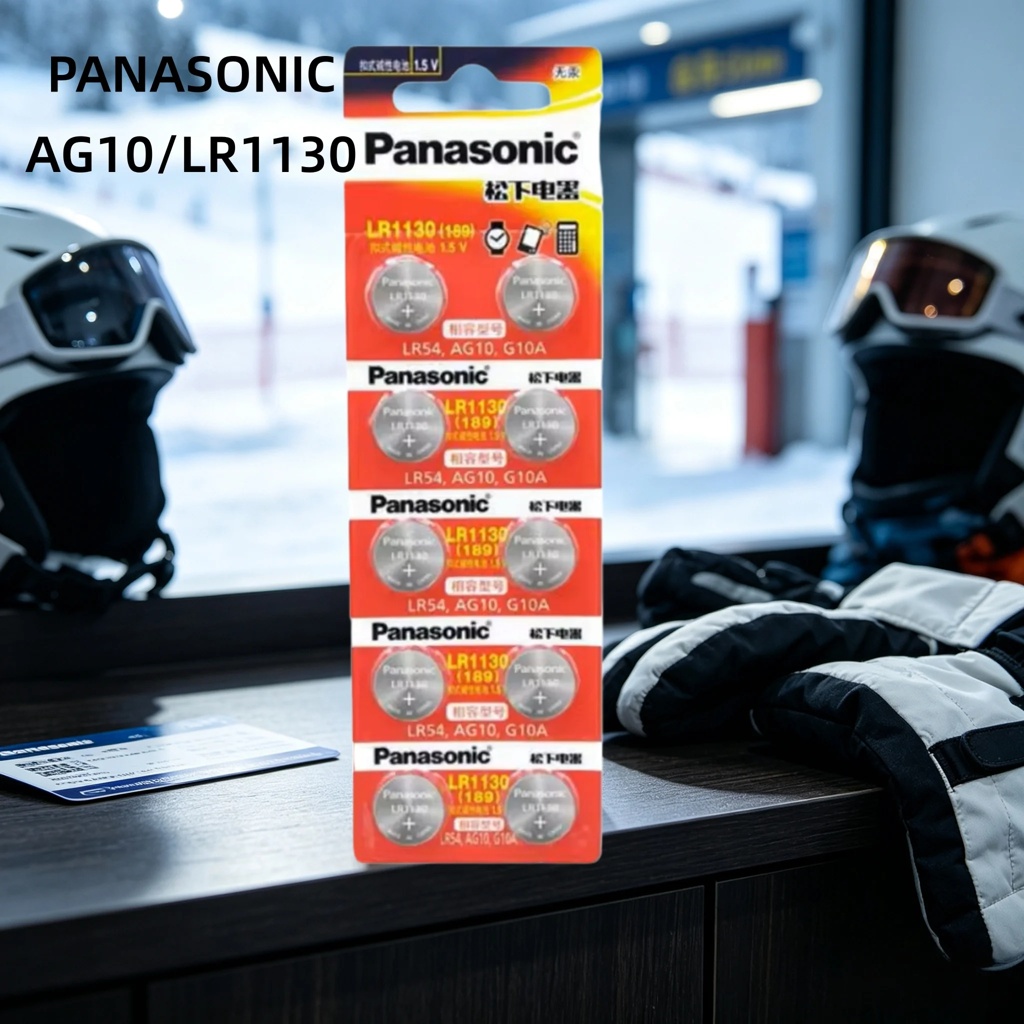2-50PCS Panasonic 189 LR1130 AG10 389 SR1130 V10GA LR54 SR54 Alkaline Button Cell Battery For Watch Calculator Toys LED Light