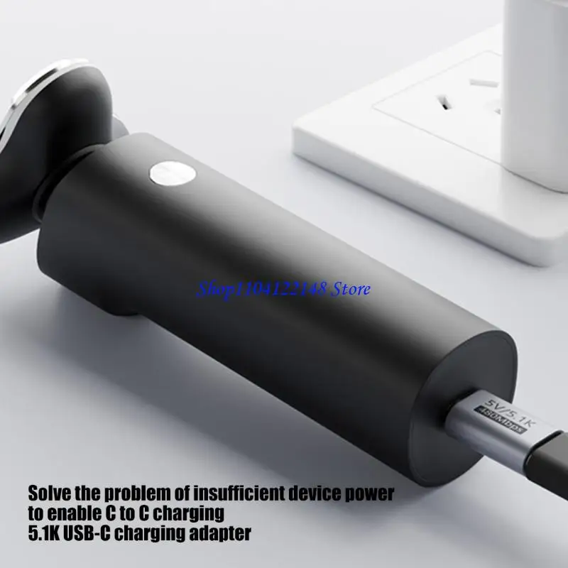 P9FA Universal USB C Male To Female Converters 5.1K Resistors For Electronics Charging