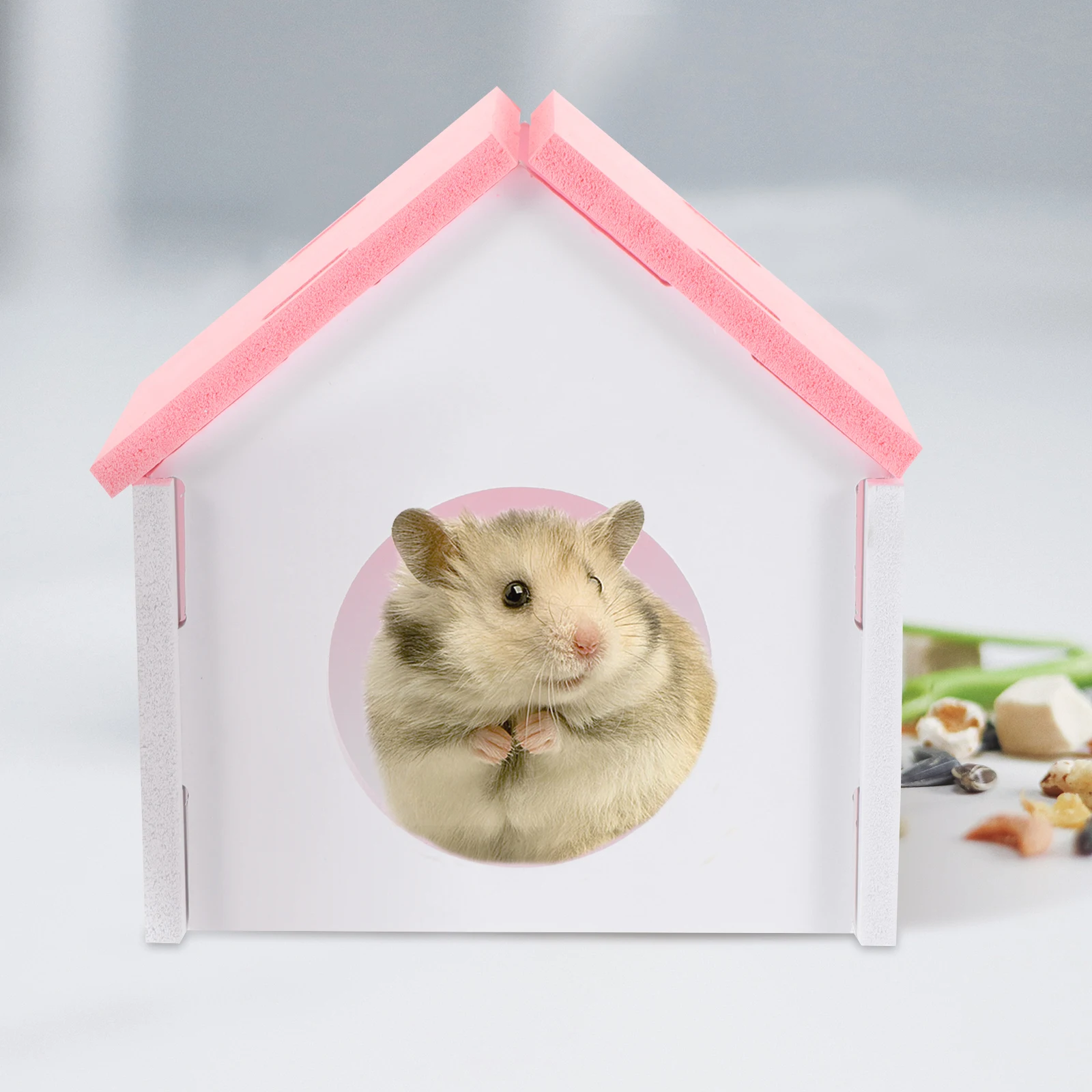 

Small Animal Cabin Hamster House Cage Hideout Pet Hamsters Shelter Hamster's Nest Activity Structure Bed