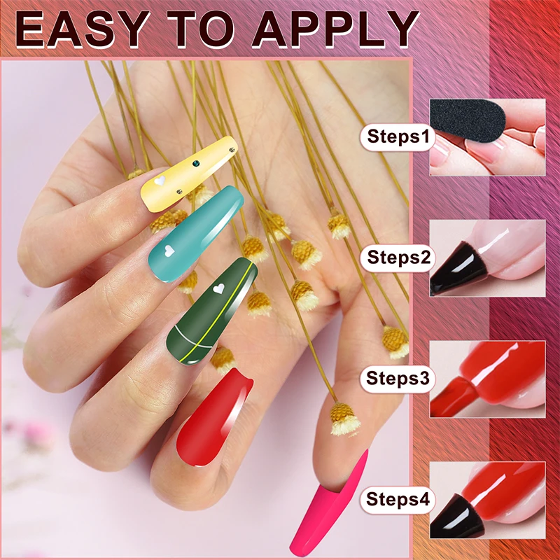 Juego de esmalte de uñas en Gel, Kit de barniz, diseño artístico de uñas para decoración, Gel UV semipermanente, Kit de Gel de manicura para decoración de uñas, 10 Uds.