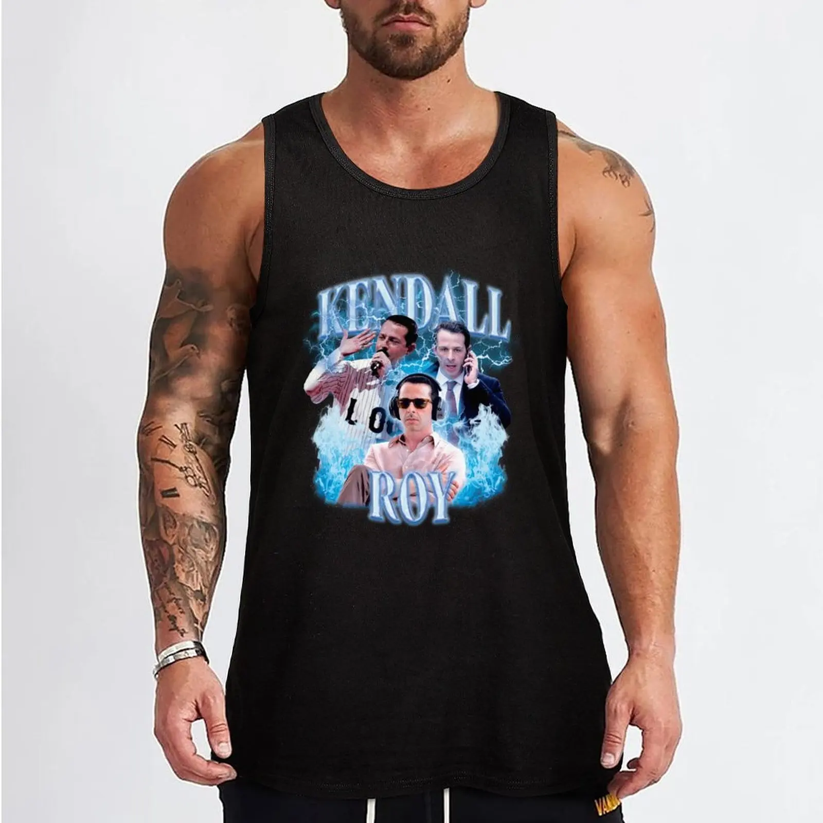 Kendall Roy Slay Shirt 90s Bootleg Tank Top sleeveless tshirts for men Men's vest