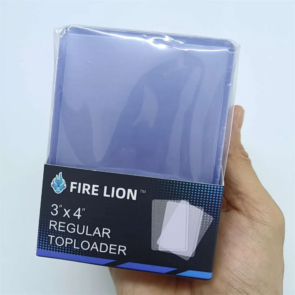 25 قطعة تحميل علوي بطاقة التداول كم 35pt 3 "X 4" حامي البطاقة الرياضية الصلبة الأكمام الصلبة Toploader لبطاقة البيسبول MTGYugioh