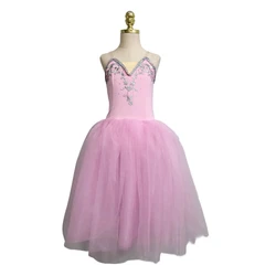 Girls Halloween Ballet Costume Long Tulle Dress Adult Women Swan Lake Dance Ballerina Dress Sky Blue Ballet Dress