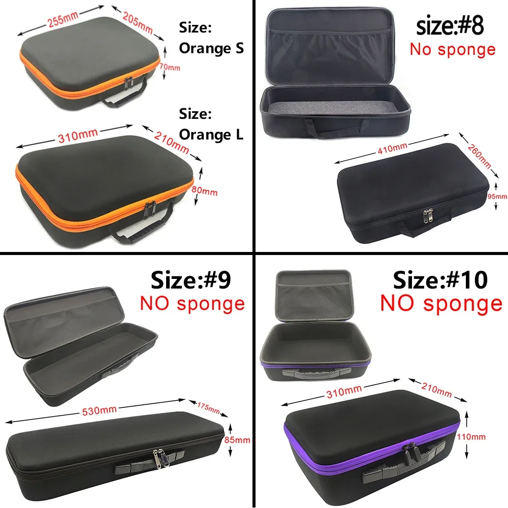 EVA-Aufbewahrungsbox, mehrere Größen, Werkzeugkoffer für Kopfhörer-Zubehör, Reise-Reißverschlusstasche, wasserdichte Schutztaschen mit individuellem Logo und Schaumstoff – Detail 6