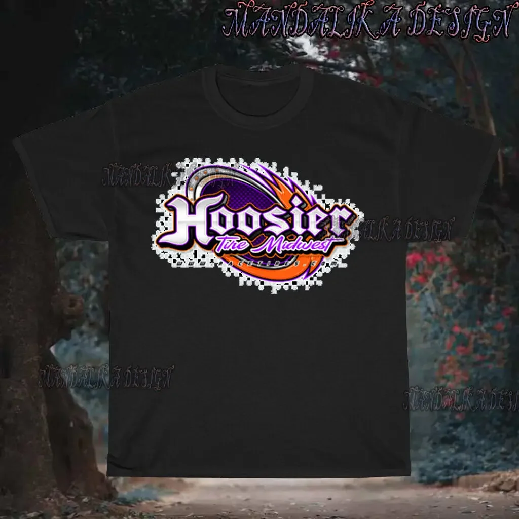 Hoosier Tire Midwest Logo Men's Black T-Shirt Funny Size S to 5XL