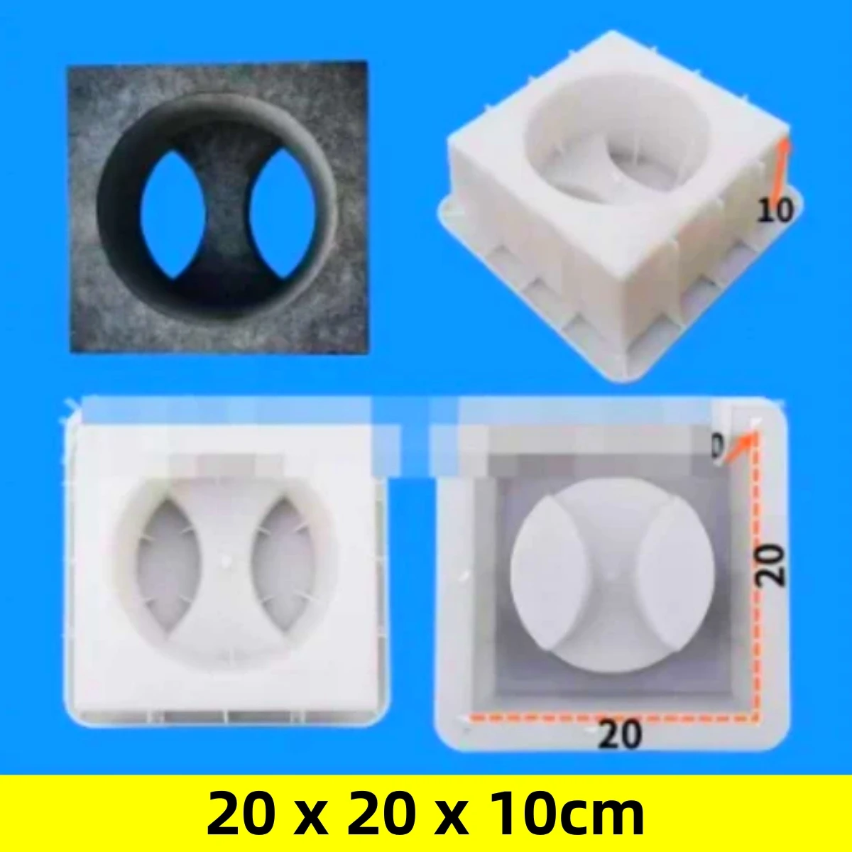 الاسمنت العتيقة قالب الطوب المجوف 26*20*7.3 سنتيمتر نحت المضادة للانزلاق ملموسة البلاستيك رصف قالب الاسمنت التسوية مجرفة رصف أدوات #6