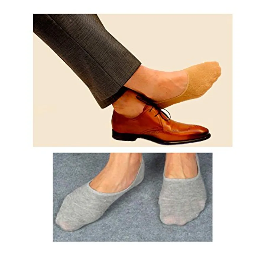 

6-парные мужские носки-невидимки для топсайдеры с низким вырезом на щиколотке и бесшовным дизайном Идеально подходит для повседневной носки, спортивного переменного тока