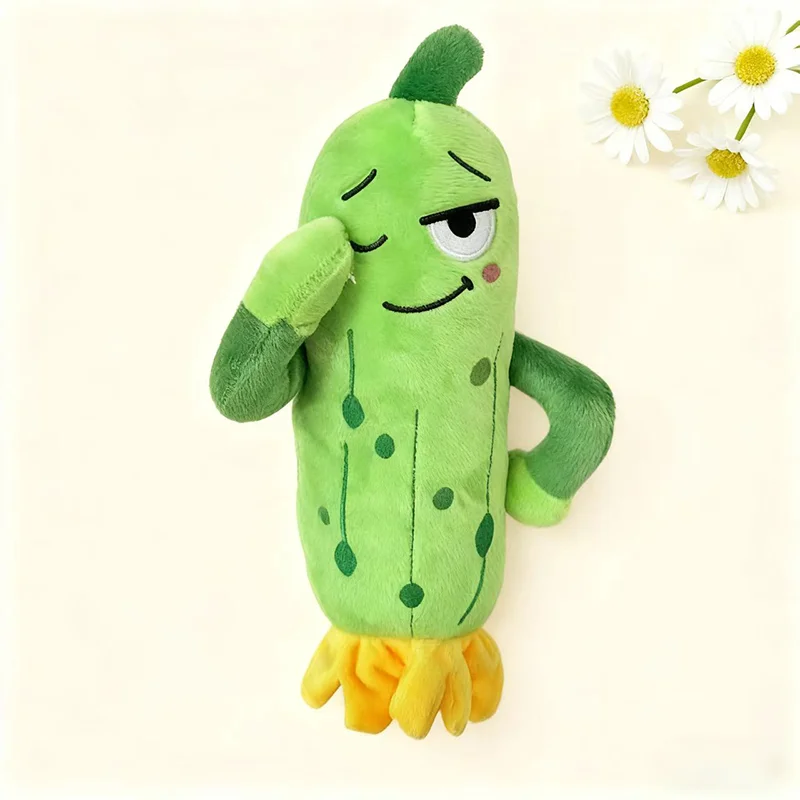 Figurines d'action de concombre émotionnel, 21CM, Expressions différentes, jouets en peluche, dessin animé mignon, légumes en peluche, aliments doux, modèle de jouets cadeaux