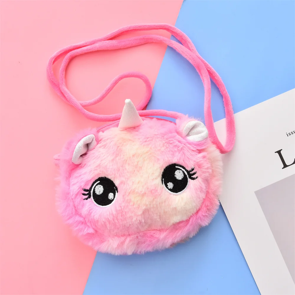 Children's Shoulder Bag Cartoon Unicorn Messenger Kids Keys Coin Purse Mini Handbag Children Shoulder Bag Kids Keys Girls Bag