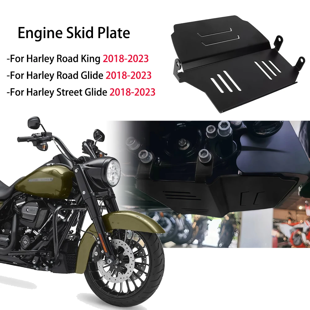 

Алюминиевая защита двигателя и шасси для мотоциклов Harley Touring Road Glide, Road King, Street Glide 2018-2023, 2022 NEW