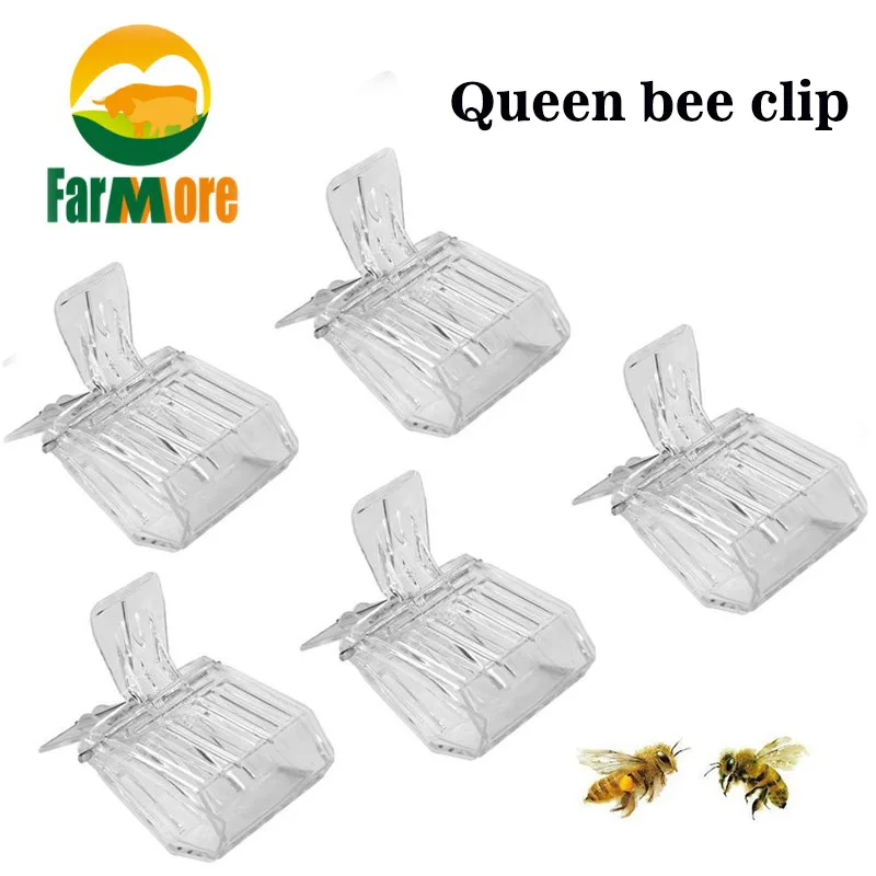 Klatka dla pszczół Bee Queen Catcher bezbarwny plastikowy klatka na królową klip pokój izolacyjny sprzęt pszczelarski narzędzia pszczelarskie