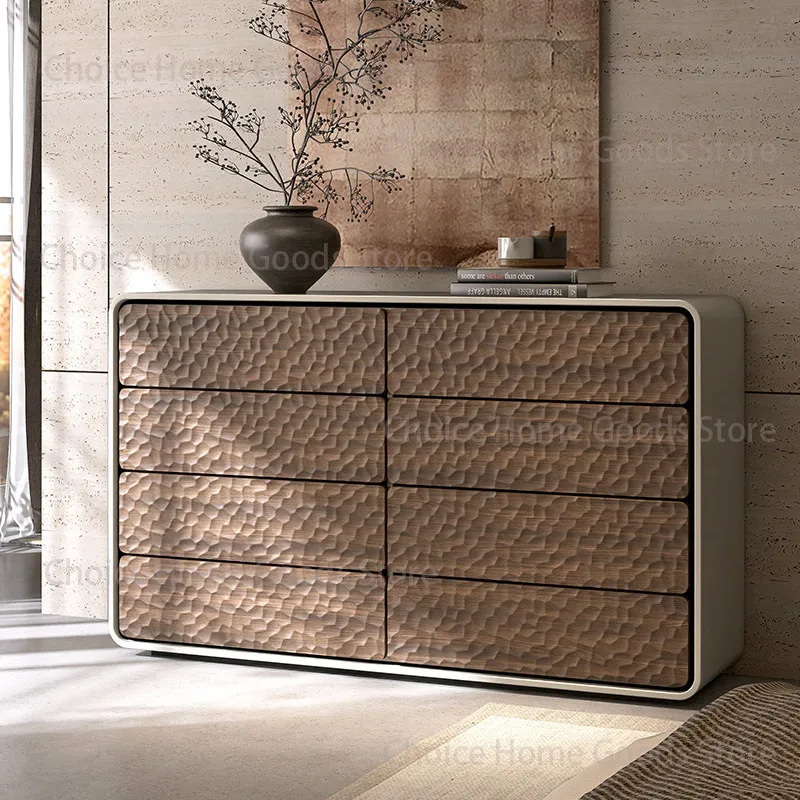 Vintage Premium Living Room Cabinet Minimalist Movable Storage Cabinet Contemporary Secure Mobile Soggiorno Home Furniture