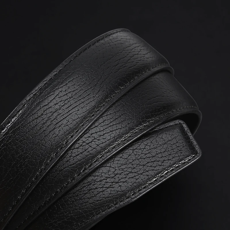 Men's leather belt, metal luxury brand, automatic buckle, leather, men's fashion, business, work, and leisure belt ZD189