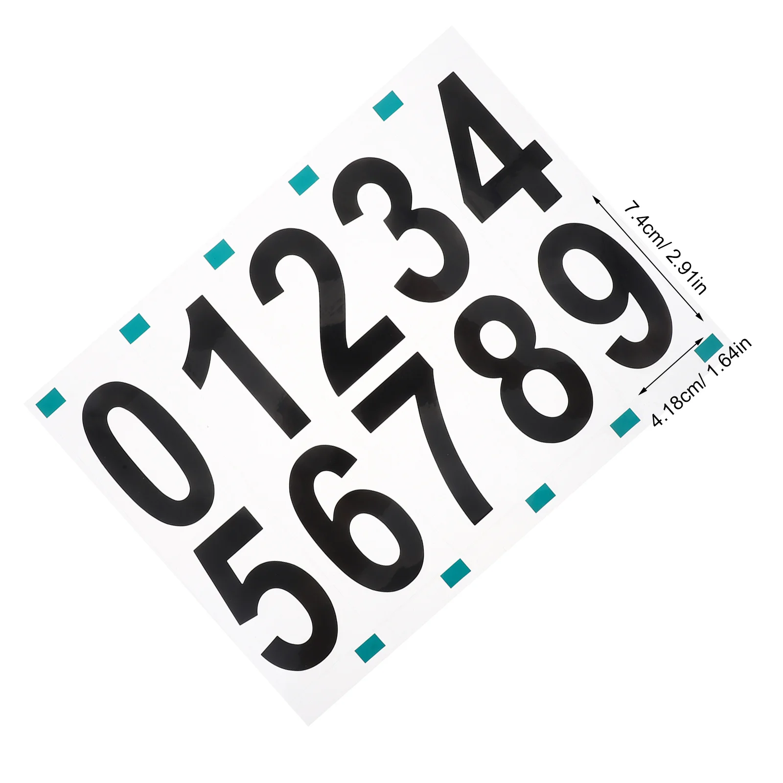 10 مجموعة لوحات أرقام المرآب عاكسة مقاوم للماء أرقام صندوق البريد ذاتية اللصق تسميات العناوين الخارجية لمجلد الصناديق