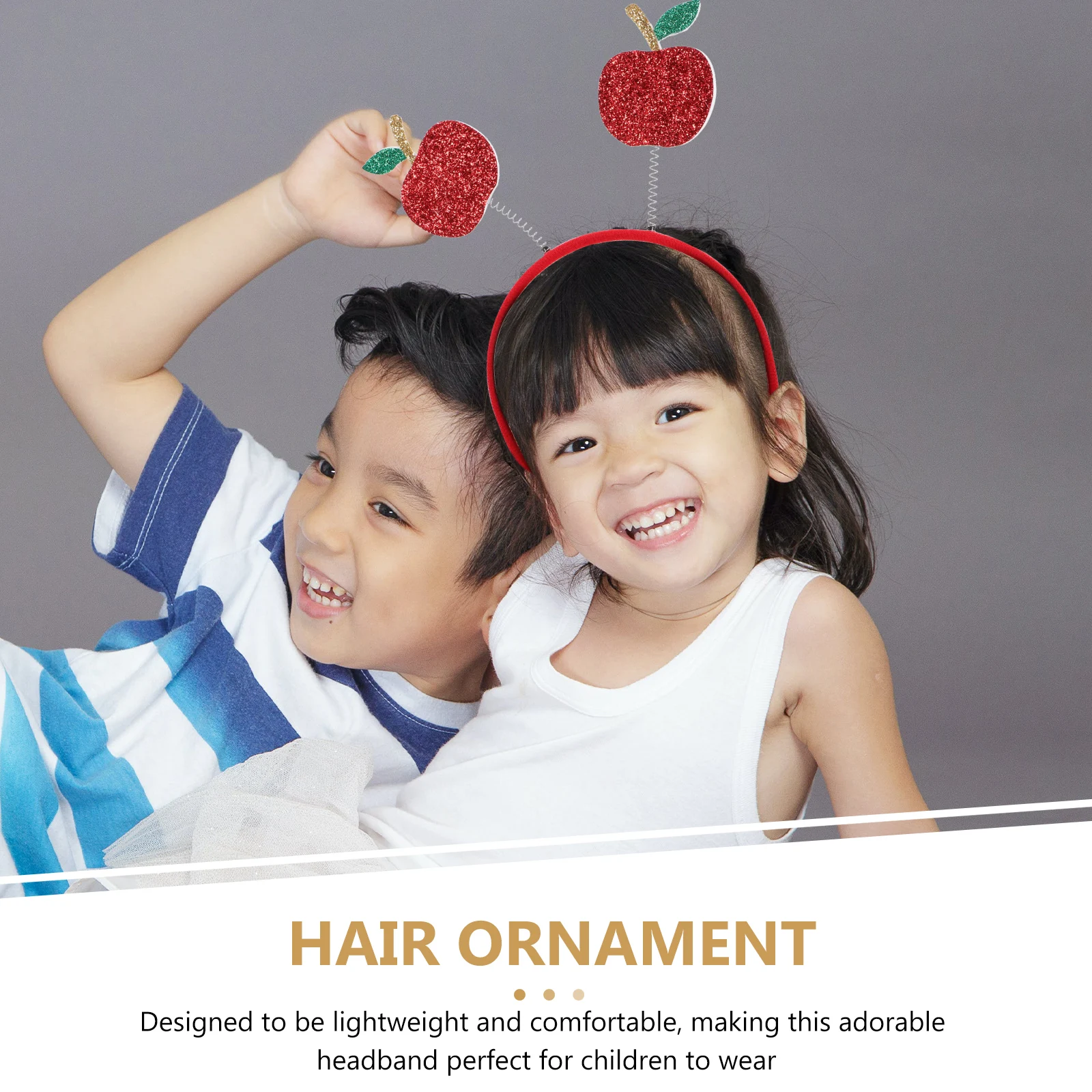 

Cartoon Fruit For Kids Party Festival Lightweight Metal Fabric Design Fun Photo Prop Fruits Hair Band Accessory