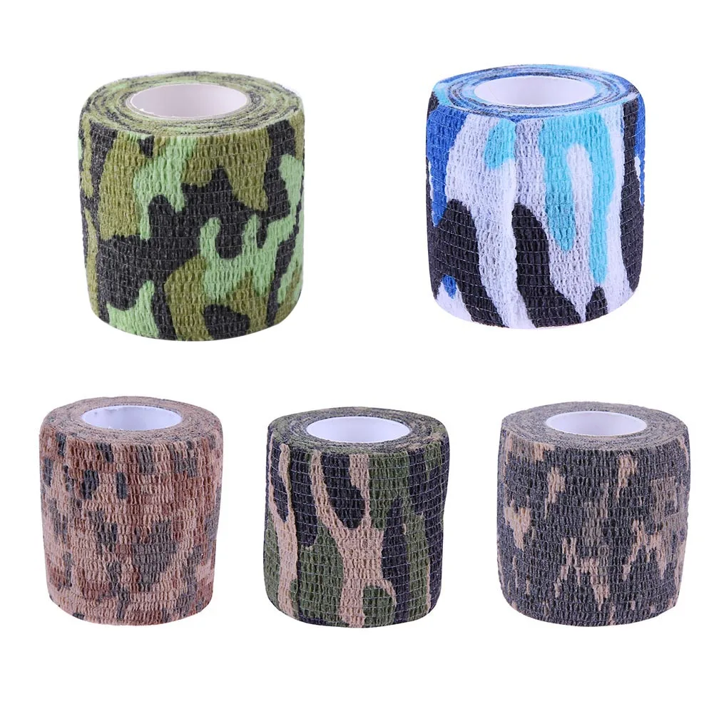 Camo Medical Gauze Tape Self-adhesive Non-woven Wound Healing Wraps Elastic Body Protector Bandage Durable for Knee Finger Ankle