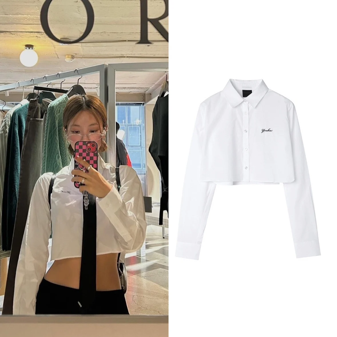 

White Long Sve irt с завязками на талии College Sle Cotton 00% женская Premium Faion Small Youh** 24 Новинка