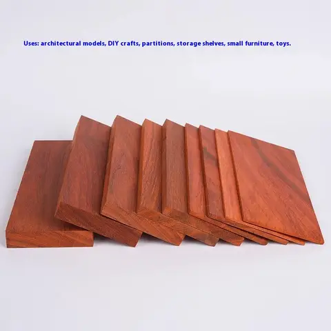 African Red Rosewood Thin Wood Board Handmade DIY Carving Wood Red Solid Wood Board Box Making Materials