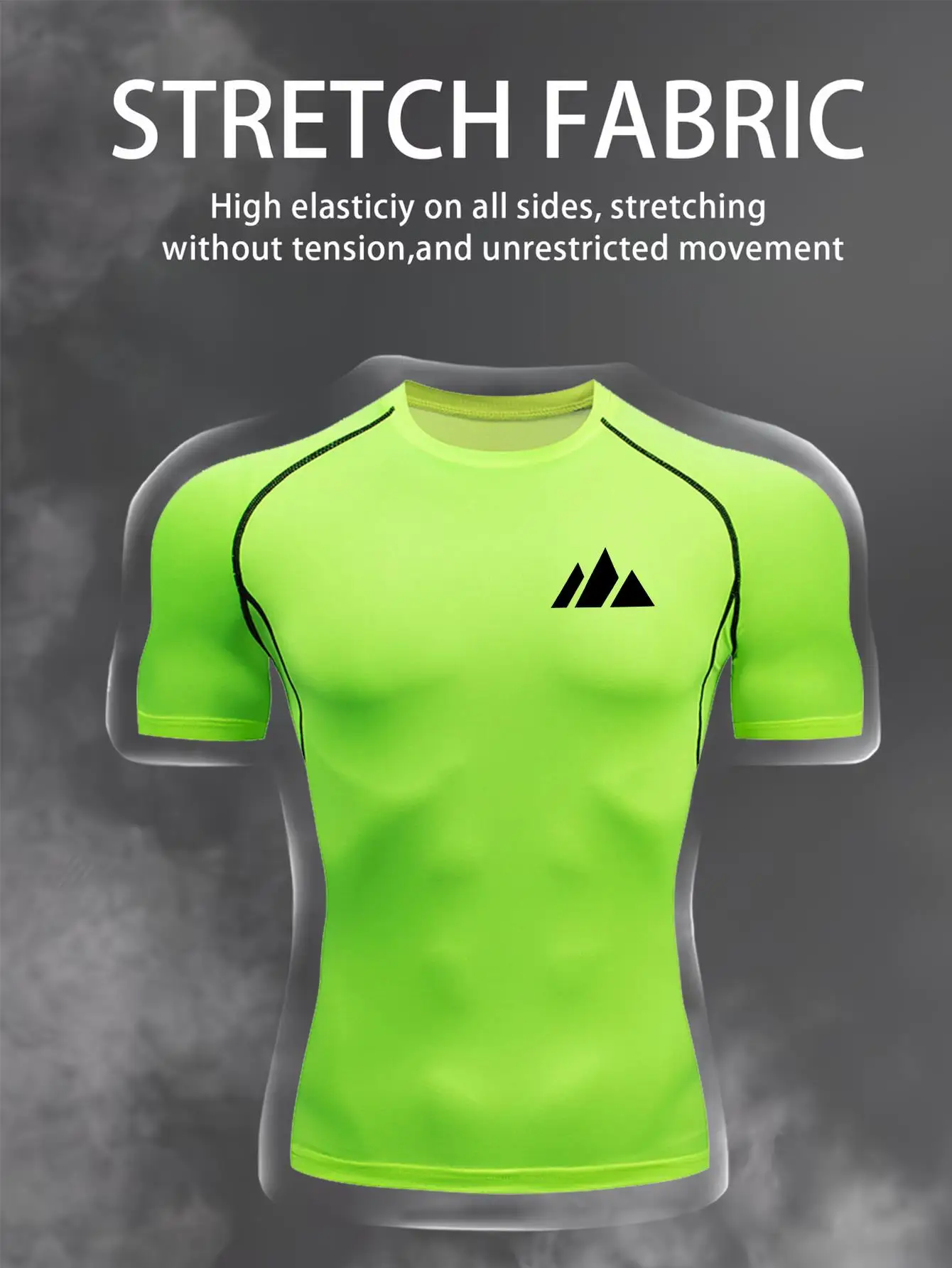 Men's T-Shirts Fitness Clothing Outdoor Sports T-Shirt Running Tops Gym Training T Shirt Lightweight Breathable Speed Drying Tee