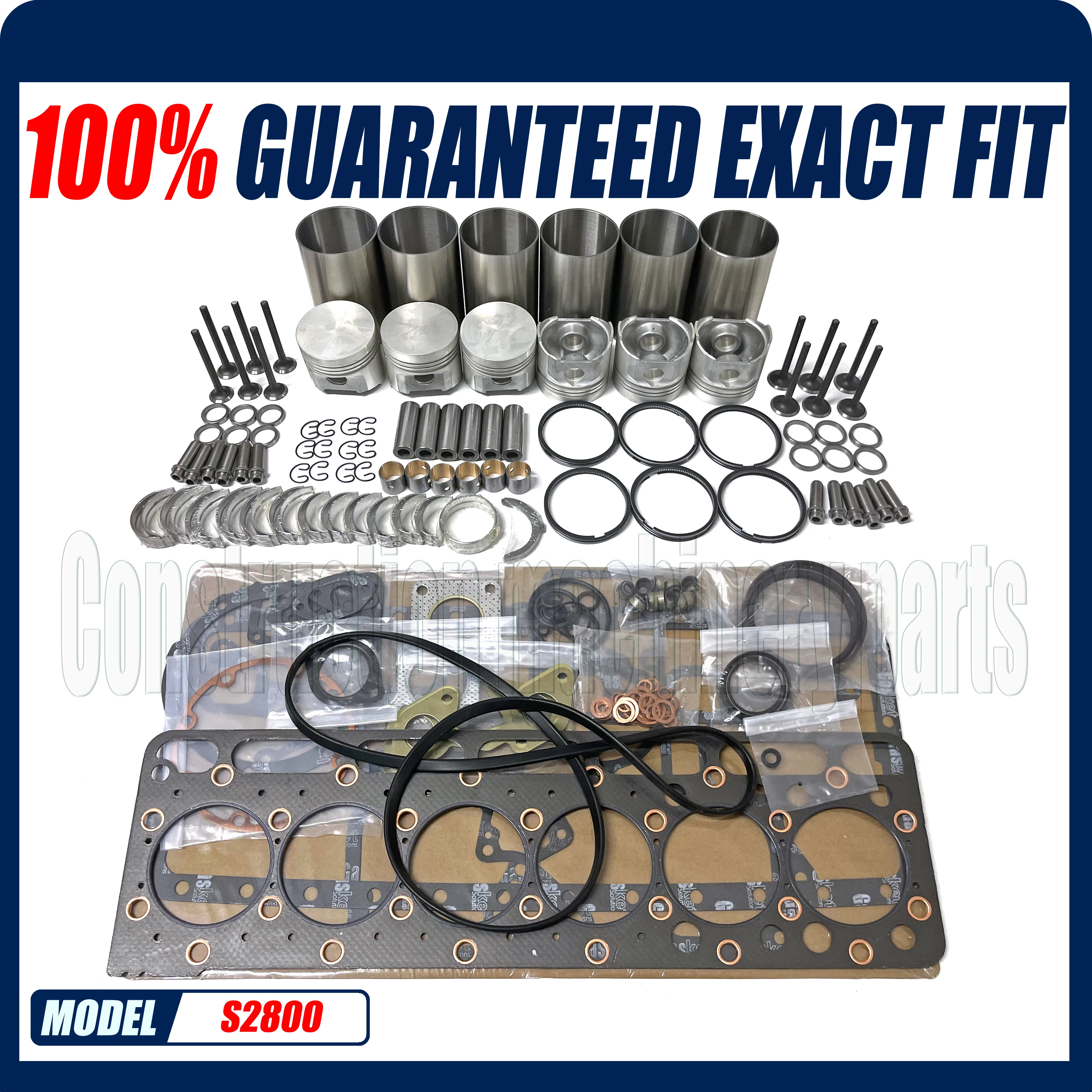 Engine Repair Part For Kubota M4950DT Tractor S2800 S2800-B Overhaul Rebuild Kit