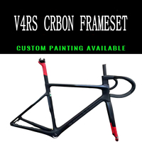 T1000 2025 V4rs Road Bike Carbon Frameset Bicycle Carbon Frame Disc Brakes C68 Bike Frame Handlebar UPS DPD