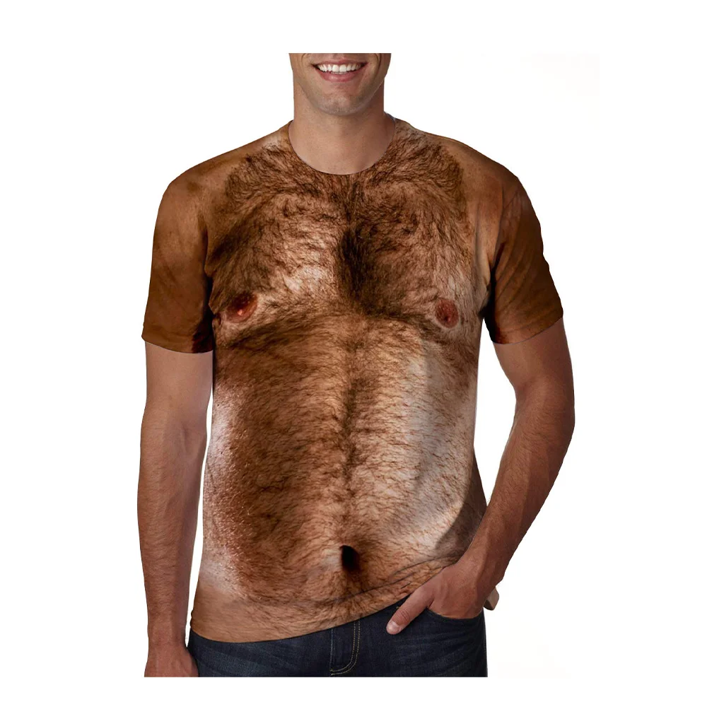 2026 New Men's Short-Sleeve T-Shirt, 3D Printed Fun Role-Playing Sporty Muscle Style, Breathable, Comfortable and Quick-Drying view 4
