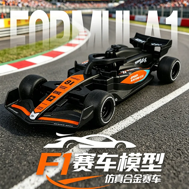 

1:32 F1 Car Simulation Model Sound and Light Pull Back Toy Gift Diecast Alloy Car Model Collectible