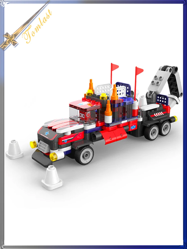 Blokees Big Building Blocks Dump Truck Set Building Toy Transformable Heavy Duty Truck Gift