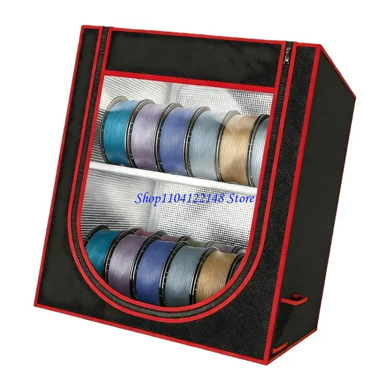 P9FA Pack of 12 Dust Proof Filament Storage Box with Double Layer for 3D Printer
