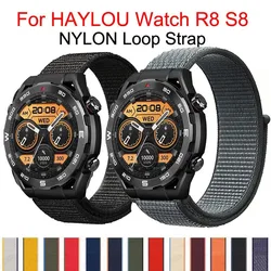 20mm 22mm Nylon LoopFor HAYLOU Watch R8 Smartwatch Bracelet Correa HAYLOU Watch S8 RS5 Solar Plus RT3 LS05 GST-GST Lite RS4Plus