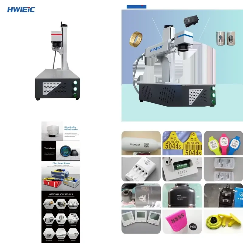 Mini Smart Fiber Engraver Ss Aluminum Metal Plastic 20W 30W Fiber Marking Machine MAX Handheld for Meatal