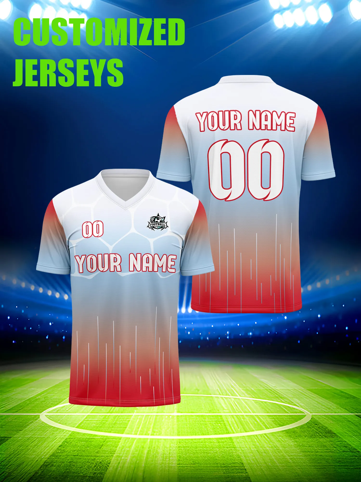 

Футбольная форма на заказ с индивидуальным изображением, номером и именем, комплект для соревнований и турниров.