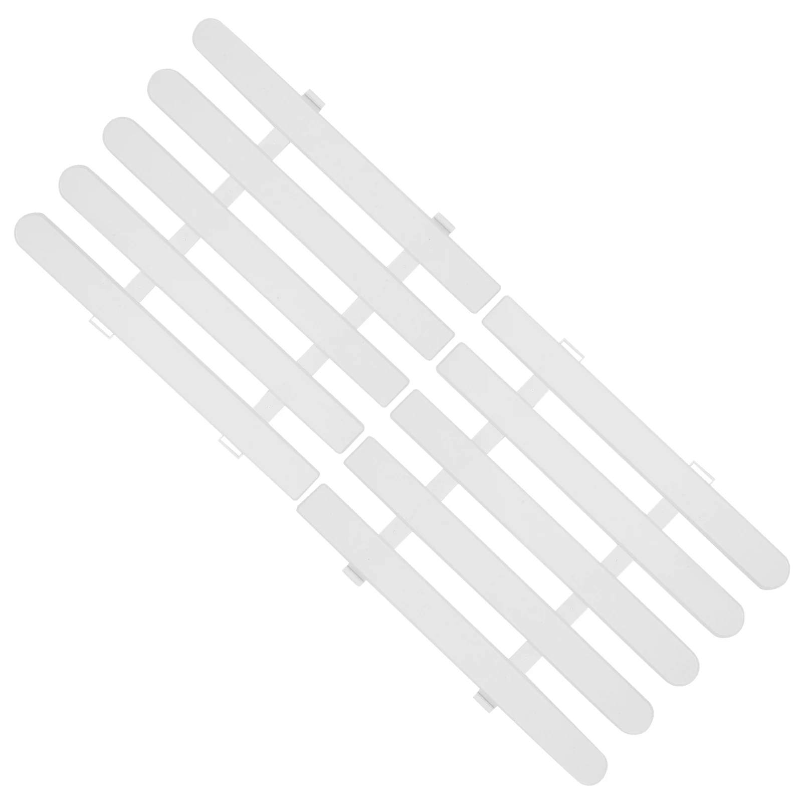 

2 Pcs White Guardrail Garden Edging Fence Decorative Fences Outdoor Villa Border Plastic Landscaping Fence Courtyard Edging