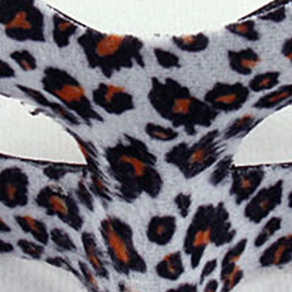 

Leopard Print Half Face Mask For Masquerade Party Halloween Cosplay Costume Dancing Performance Vintage Party Mask