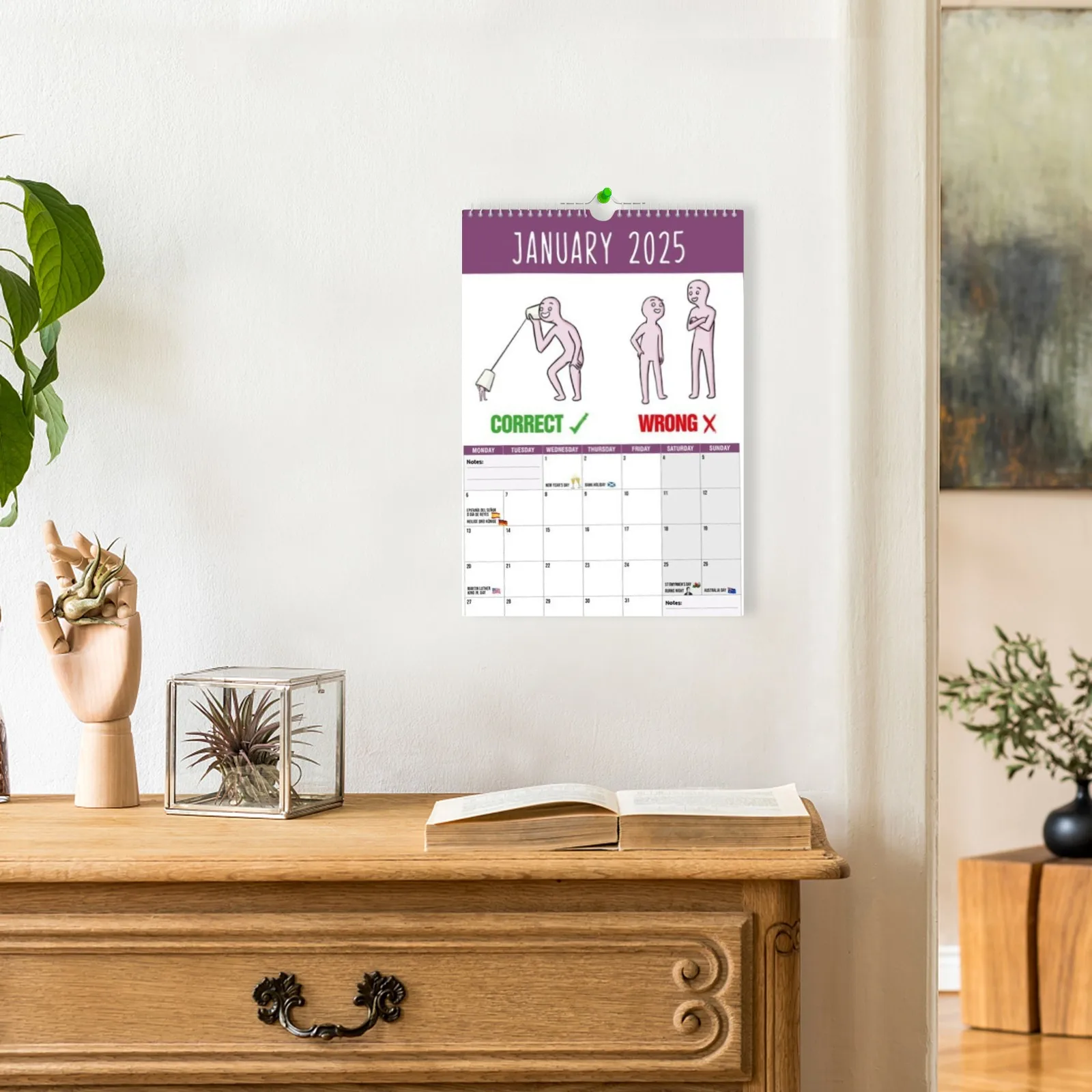 

2025 Daily Weekly Monthly Planner Calendar Paper Hangable Desktop Calendar Home Ornaments How To Talk To Small People Calendar